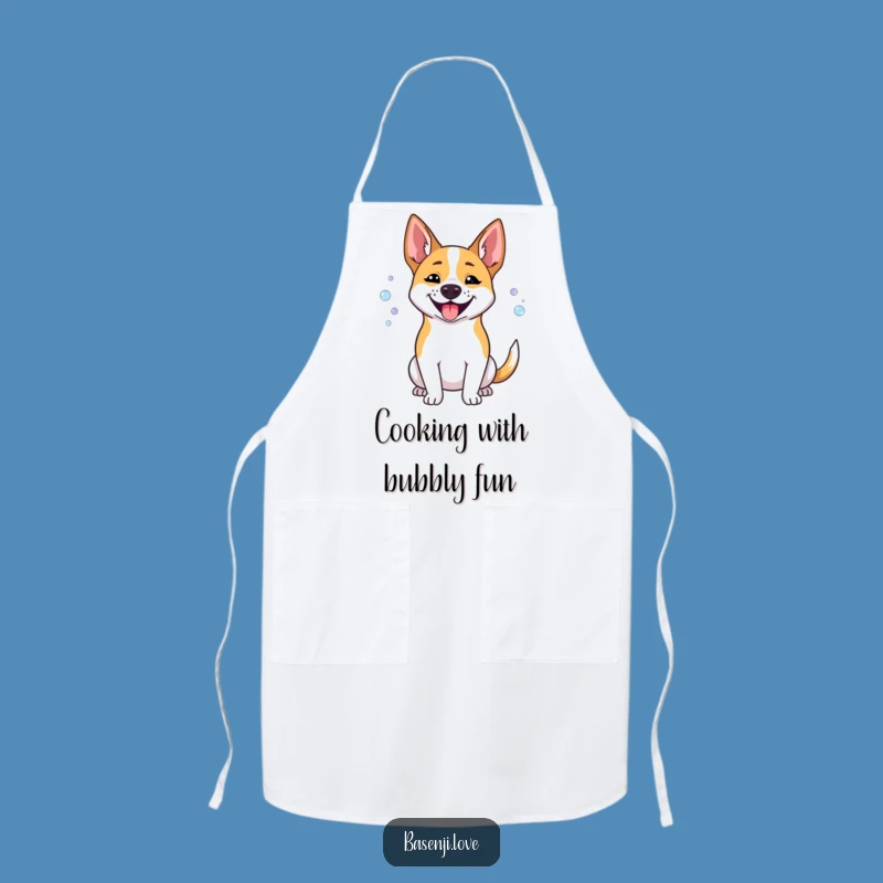 Funny Bubbles Basenji Apron: Chef Up Some Smiles with this Dog Design