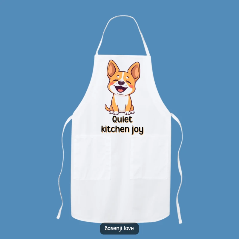 Funny Basenji Joyful Apron: Cook with Silent Enthusiasm!