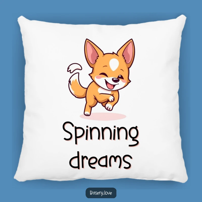 Funny Spinning Basenji Pillow: Cuddle with Perpetual Motion!