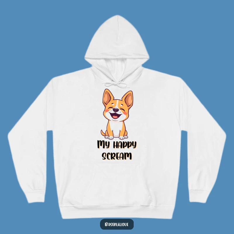 Cozy Funny Basenji Joy Hoodie: Wrap Yourself in Silent Love!