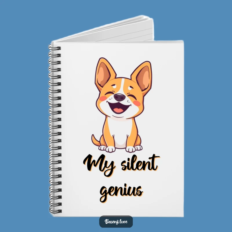 Funny Basenji Joyful Notebook: Write Your Thoughts with Silent Happiness!